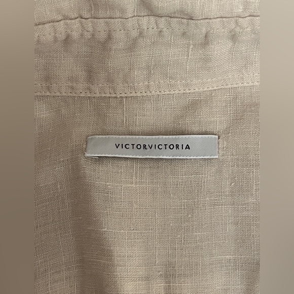 Victor Victoria women’s button down linen shirt Made in Italy - Picture 6 of 11